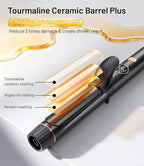 1 Inch Mini Travel Curling Iron, 100-240V Travel Dual Voltage Curling Iron for Short Hair with 5 Heat Settings, Small Curling Wand with Temperature Memories and Lock, Rose Gold