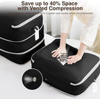 4 Pack Compression Storage Bags - 110L Large Capacity Comforter Storage Bag - Image 3