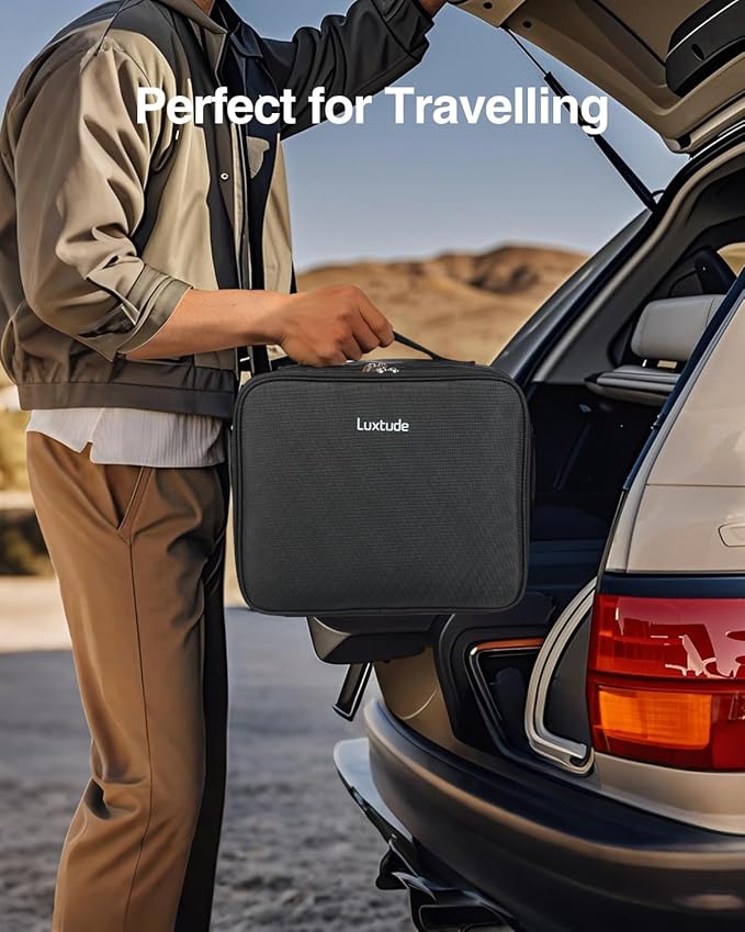 Luxtude Electronic Organizer Travel Case Large, Double Layer Tech Carrying Case - Image 7
