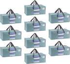 VENO 10 Pack Moving Bags for College, Heavy-Duty Storage Totes, Moving Boxes by Veno