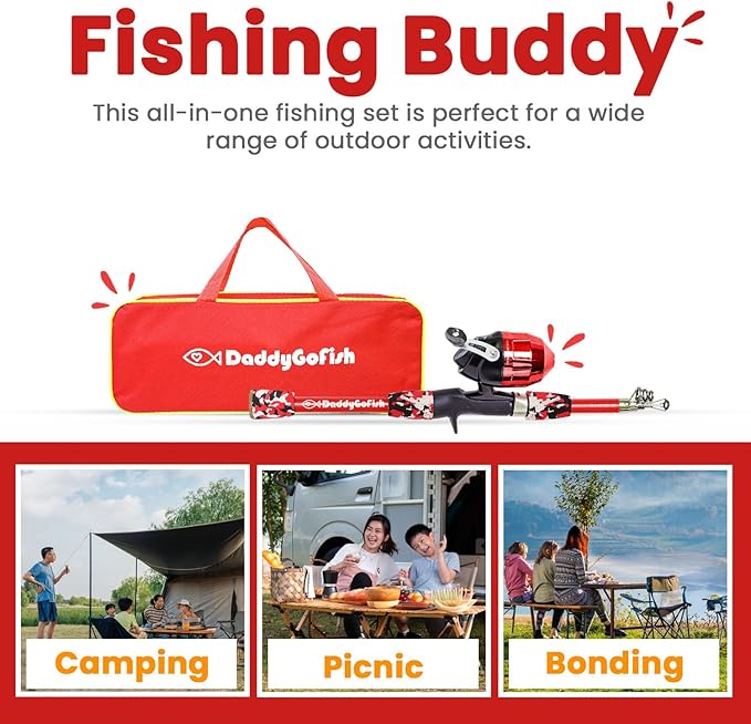 DaddyGoFish Kids Fishing Pole - Image 6