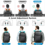 Rolling Backpack, 50L Travel Backpack - Image 2