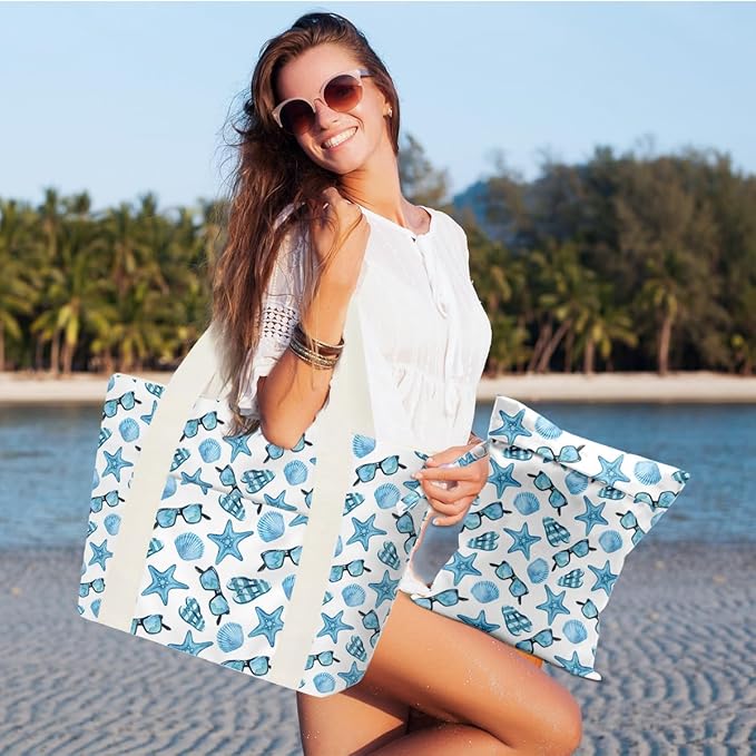Beach Bags Wet Bag for Swimsuit Tote Bag for Friends Travel Gifts, Aloha Bags - Image 4
