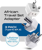 Ceptics African Travel Adapter Set 2 in 1 USA to Africa, S. Africa, Uganda - Image 6