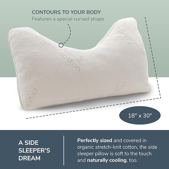 Naturepedic Organic Latex Side Sleeper Pillow - Image 6