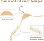 TOPIA HANGER Slim Natural Wood Hangers - Image 5