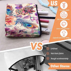 Cosmetic Bags Travel Makeup Toilet Case Waterproof Pouch for Women Girls 6.7X9.45inches - Gorgeous Floral - Peacock Tapestry