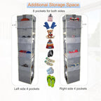 2 Pack Large-Sized Hanging Shoe Organizer 10-Shelf, Sturdy Hanging Closet - Image 4