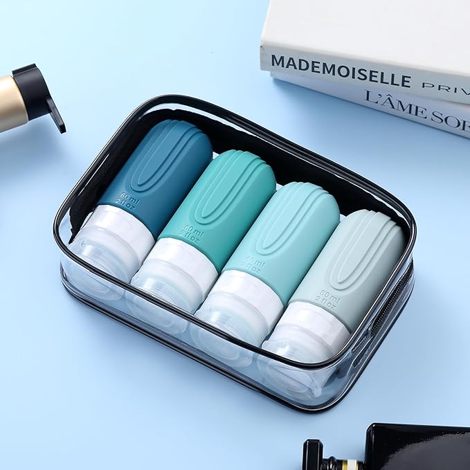 Travel Bottles for Toiletries, Tsa Approved 2oz Travel size Bottles, BPA Free - Image 7
