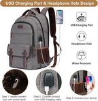 Mactso Canvas Travel Laptop Backpack - Image 2