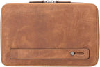 Medicine Handmade Leather Cable Organizer Bag – Full-Grain Leather Travel Tech - Image 3