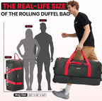 Fanwoli 30'' Rolling Duffel Bag - Image 6