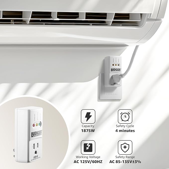 Ludger Power Surge Protector, ETL Certified, Reliable Protection, 4-Minute - Image 5