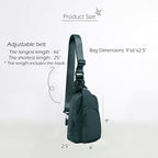 ODODOS Daily Sling Bag with Adjustable Straps Crossbody Chest Bag Lightweight - Image 6