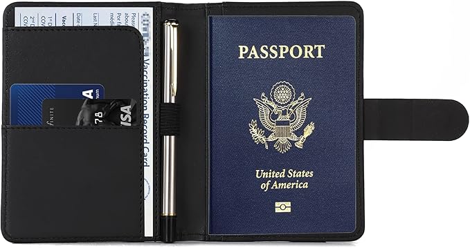Melsbrinna Premium Leather Passport Holder Covers Case, Waterproof Rfid - Image 2