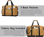 SUNNY BIRD Duffel with Utility Pouch, 40L Weekender Overnight Bag with Shoe - Image 8