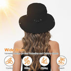 Sun Hats for Women Bucket Hat UV Protection Fishing Hat Wide Brim Safari Hats 2 - Image 4
