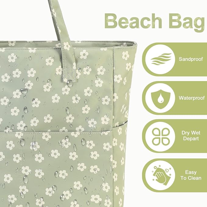 Waterproof Beach Tote Pool Bags - Image 6