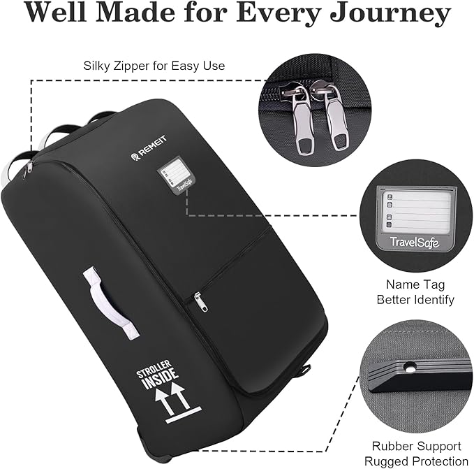 Stroller Bag for Airplane, Stroller Travel Bag Compatible - Image 4