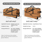 Vomgomfom 32" Soft-Sided Foldable Wheeled Travel Duffel Bag, Expandable 110L to - Image 3