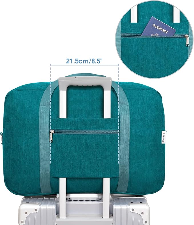 Carry on luaggage 22x14x9 Airlines Approved Foldable Carry on Bag Travel Duffel - Image 6
