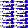 16 Pcs Cambuckle Tie Down Straps 1763lbs Break Strength Securing Straps 1'' x by Riakrum