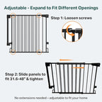 Cumbor Expandable 31.6-48" Baby Gate - Image 2