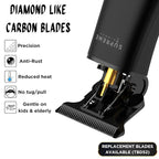 Supreme Trimmer T Shaper - Quiet Cordless Beard & Hair Trimmer for Men | 120 Min Runtime, Low Noise, Zero-Gap DLC Blade | Ideal for Sensitive Skin, Kids & Elderly | ST5206