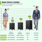 AnyZip Luggage PC+ABS Aluminum Frame Zipperless Checked Luggage Hard Shell - Image 7