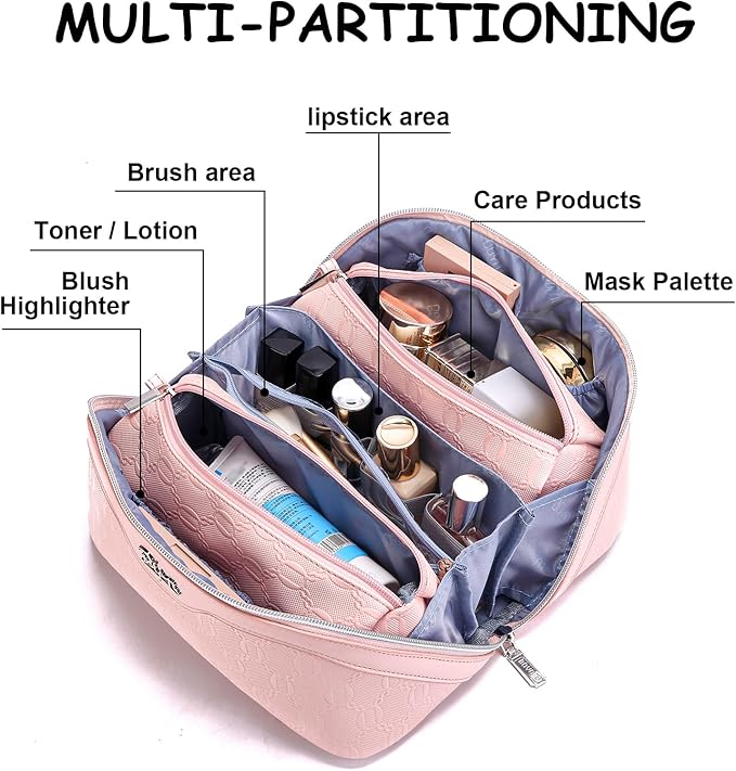 BOYATU Travel Makeup Bag for Women: Cosmetic Organizer Bag - Image 7