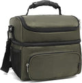 FlowFly Double Layer Cooler Insulated Lunch Bag Adult Lunch Box Large Tote Bag by FlowFly