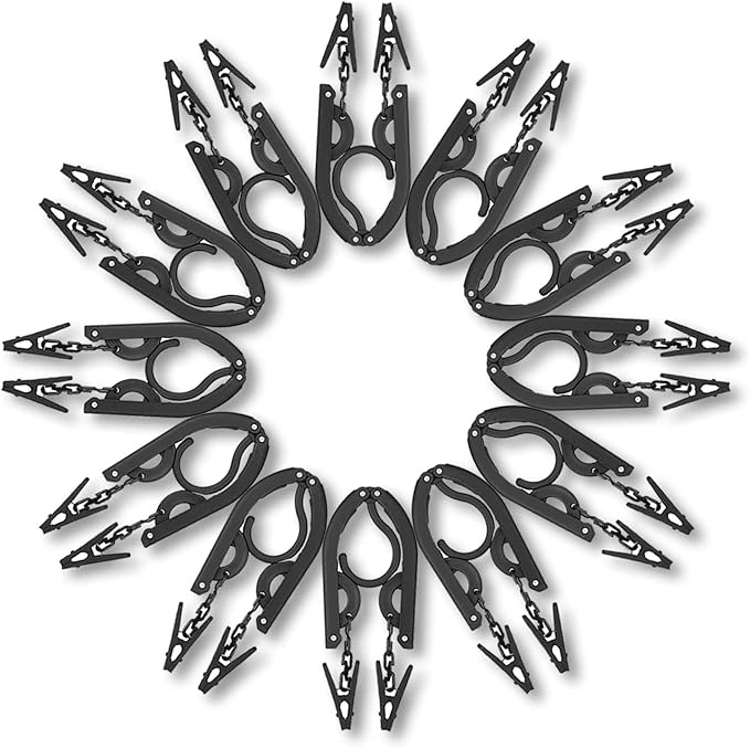 12pcs Black Travel Hangers - Image 7