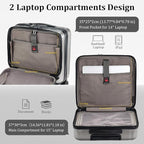 16 Inch Carry On Luggage with 2 Compartments - Image 4