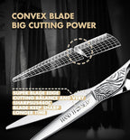 Professional Hair Cutting Scissors - SUS 440C & Cobalt Stainless Steel Barber Shears Fine Adjustment Tension Premium Shears for Hair Cutting (Hair Cutting Scissors S4, 6.0 Inches)