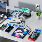 320W Fast Charging 8 Port USB C Charger Block, USB-C Charger Adapter - Image 2