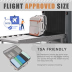 50L Travel Backpack with USB Charging Port, Water-Resistant Carry On Backpack - Image 5