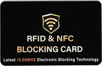 SaiTech IT RFID Blocking Card, One Card Protects Entire Wallet Purse, NFC by SaiTechIT
