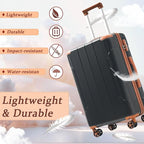 Merax Luggage Sets 3 Piece Hardshell 8 Spinner Wheels Lightweight Suitcase - Image 4