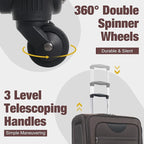 Merax Softside Luggage Set Softshell Lightweight 3 Piece Spinner Suitcase - Image 6