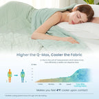 Cozy Bliss Cooling Blanket for Hot Sleepers, Q-Max 0.4 Cooling Comfort King Size - Image 3