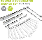 FASTPRO 225-Piece Household Tool Set, SAE & Metric Mechanics Hand Tool Set - Image 5