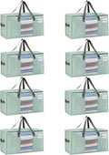 VENO 8 Pack Moving Bags, Comforter and Blanket Storage Bags by Veno