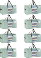 VENO 8 Pack Moving Bags, Comforter and Blanket Storage Bags by Veno