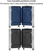 Metal All Aluminum Carry-on Luggage TSA Customs Lock Zipperless Silent Rotary - Image 5