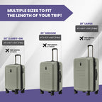 Rails 20 Inch Expandable Hardside Carry (Moss Gray / Carry-On)