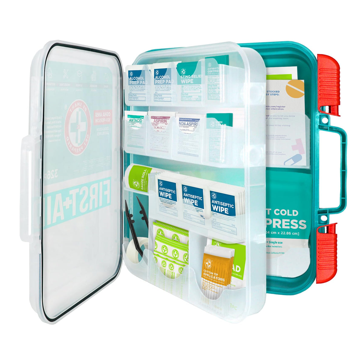 First Aid Kit (Red / 327 Piece Set)