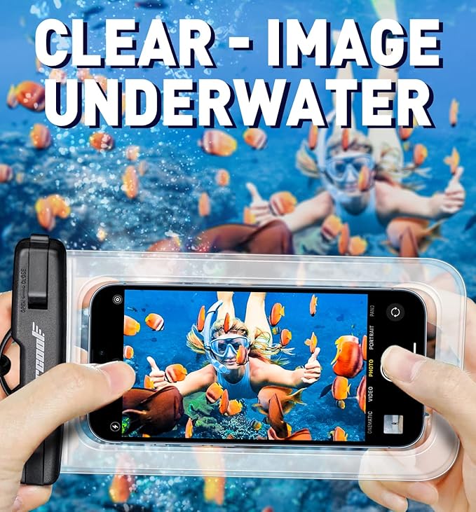 Hiearcool Waterproof Phone Pouch, Waterproof Phone Case, IPX8 Cellphone Dry Bag - Image 6
