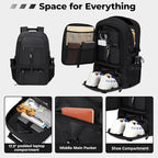 17.3 Inch gym backpack with shoe compartment, 50L Multiple Compartments - Image 4