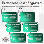 Personalized Luggage Tags: Custom Metal Luggage Tags - Image 3