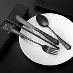 Boulder Bee | Travel Utensils Set | Reusable Camping Cutlery Set | Stainless - Image 2